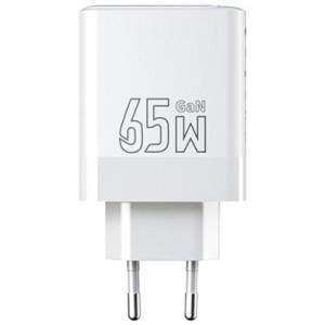 Зарядное устройство Proda AZEADA Seagulls AZ-19 GaN5 65W USB-A (QC4.0) USB-C (PD3.0) white (AZ-19-WH)