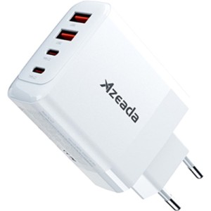 Зарядное устройство Proda AZEADA Seagulls AZ-19 GaN5 65W USB-A (QC4.0) USB-C (PD3.0) white (AZ-19-WH)