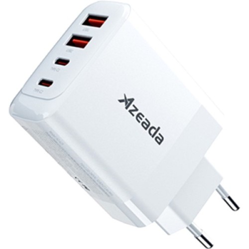 Зарядное устройство Proda AZEADA Seagulls AZ-19 GaN5 65W USB-A (QC4.0) USB-C (PD3.0) white (AZ-19-WH)