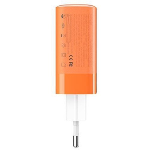 Зарядное устройство Proda AZEADA Seagulls AZ-19 GaN5 65W USB-A (QC4.0) USB-C (PD3.0) orange (AZ-19-OR)