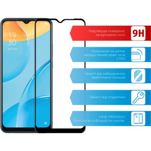 Стекло защитное ACCLAB Full Glue Oppo A15 (1283126510991)