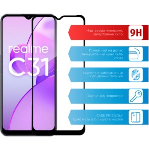 Скло захисне ACCLAB Full Glue Realme C31 (1283126540721)