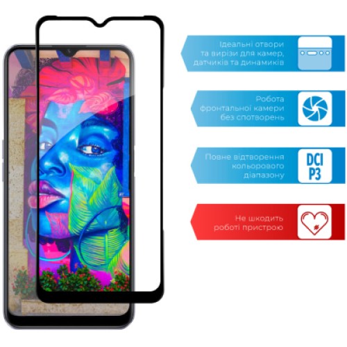Стекло защитное ACCLAB Full Glue Realme C31 (1283126540721)