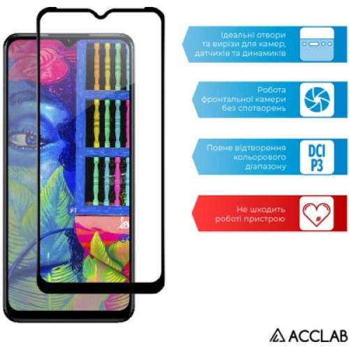 Стекло защитное ACCLAB Full Glue Realme C35 (1283126531286)