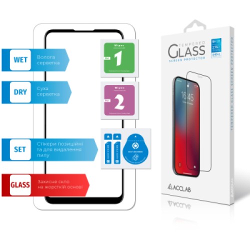 Стекло защитное ACCLAB Full Glue Samsung A11/M11 (1283126508523)