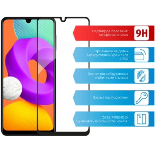 Стекло защитное ACCLAB Full Glue Samsung M22 (1283126517518)