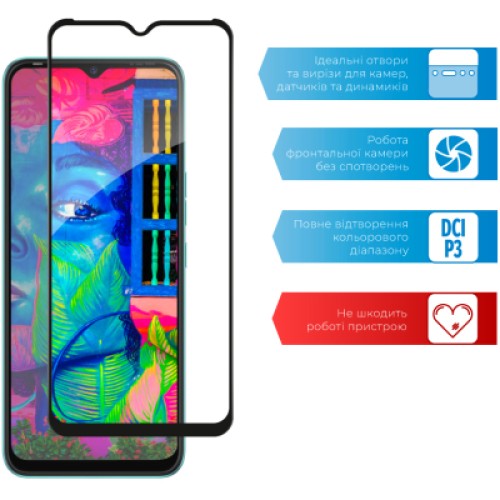 Стекло защитное ACCLAB Full Glue Tecno Spark 8 (1283126533075)