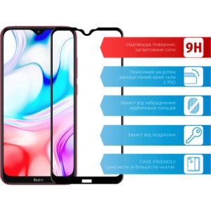 Стекло защитное ACCLAB Full Glue Xiaomi Redmi 8 (1283126508738)