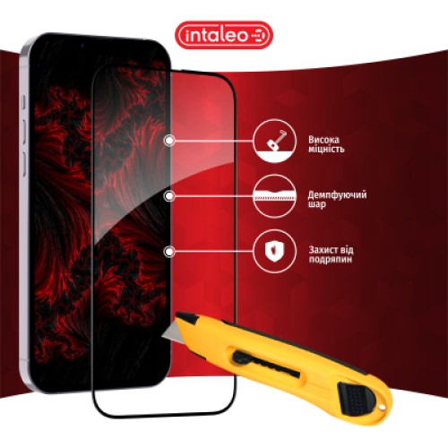 Стекло защитное Intaleo Full Glue ESD Apple iPhone 14 (1283126542114)