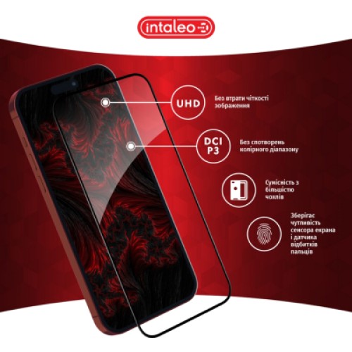 Стекло защитное Intaleo Full Glue Apple iPhone 15 Pro Max (1283126575457)