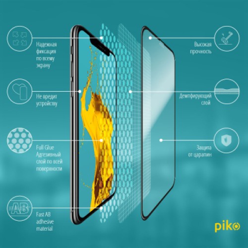 Стекло защитное Piko Full Glue Apple iPhone 11 Pro (1283126496073)