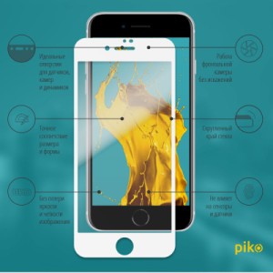 Стекло защитное Piko Full Glue Apple iPhone 7 white (1283126492969)
