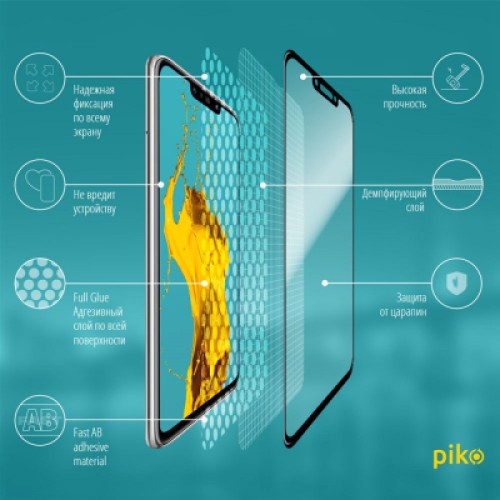 Стекло защитное Piko Full Glue Huawei P Smart Plus (1283126487880)