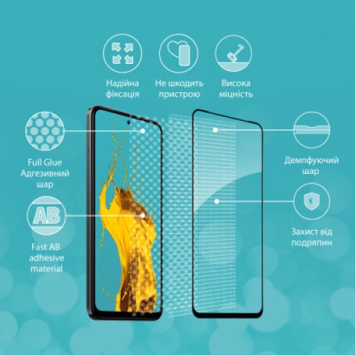 Стекло защитное Piko Full Glue Xiaomi Redmi Note 12S (1283126564970)