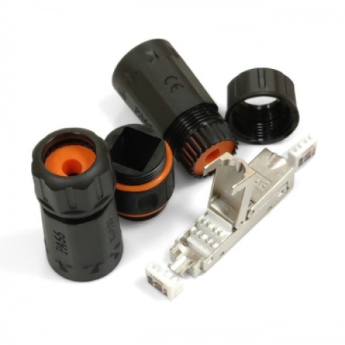 Коннектор RJ45 водонепроницаемый IP68, cat.6A STP Eserver (WT-2611)