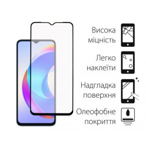 Стекло защитное Dengos HONOR X6a (black) (TGFG-333)