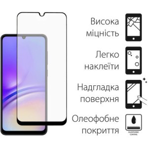 Стекло защитное Dengos Samsung Galaxy A05 (black) (TGFG-330)