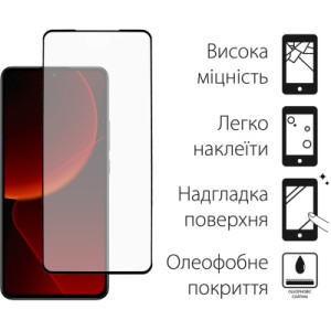 Стекло защитное Dengos Xiaomi 13T/13T Pro (black) (TGFG-329)