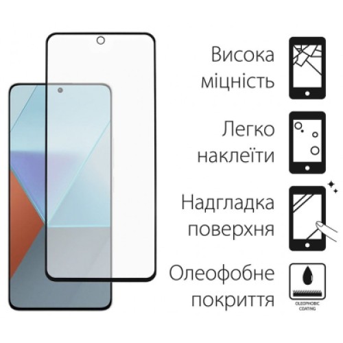 Стекло защитное Dengos Xiaomi Redmi Note 13 5G (black) (TGFG-328)