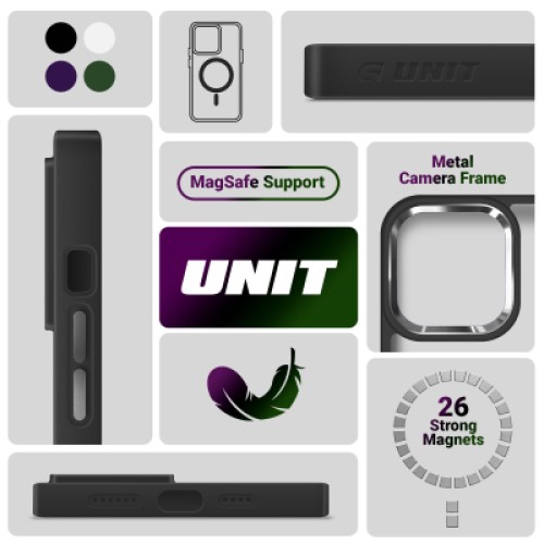 Чехол для мобильного телефона Armorstandart Unit MagSafe Apple iPhone 15 Black (ARM69352)