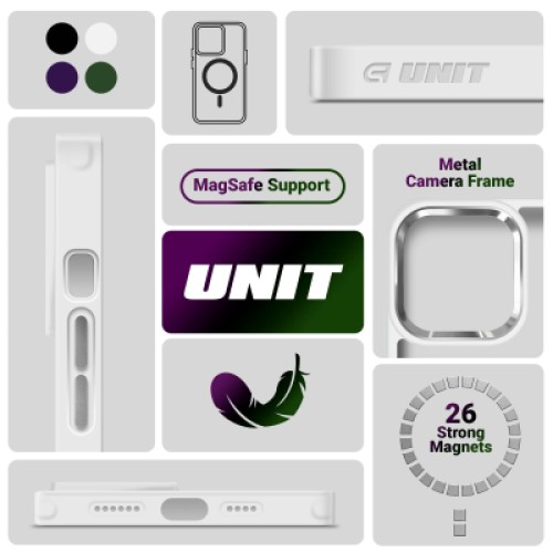 Чехол для мобильного телефона Armorstandart Unit MagSafe Apple iPhone 15 Pro Matte Clear Silver (ARM69349)