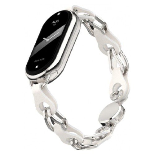 Ремешок для фитнес браслета Armorstandart Chain Wristband для Xiaomi Mi Band 8 Silver (ARM69922)