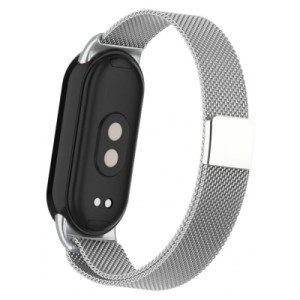 Ремінець до фітнес браслета Armorstandart Milanese Magnetic Band для Xiaomi Mi Band 8 Silver (ARM69917)