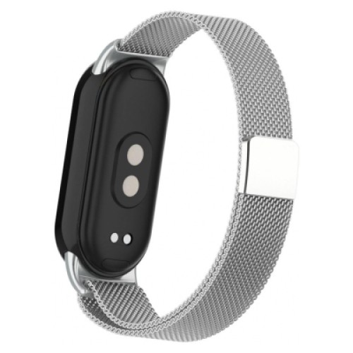 Ремешок для фитнес браслета Armorstandart Milanese Magnetic Band для Xiaomi Mi Band 8 Silver (ARM69917)