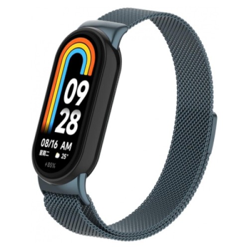 Ремешок для фитнес браслета Armorstandart Milanese Magnetic Band для Xiaomi Mi Band 8 Titanium Grey (ARM69918)