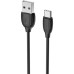 Дата кабель USB 2.0 AM to Type-C 1.0m BX19 Benefit 3A Black BOROFONE (BX19CB)