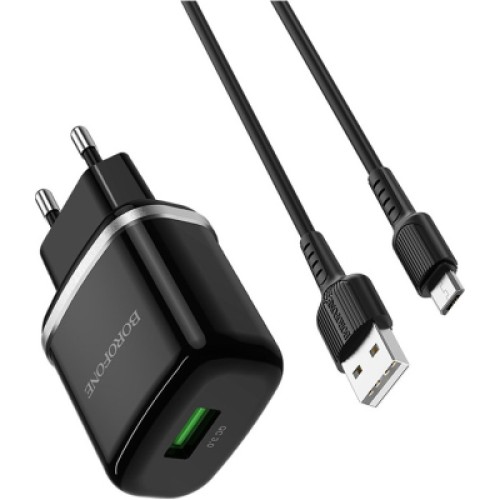 Зарядное устройство BOROFONE BA36A High Black (BA36AMB)