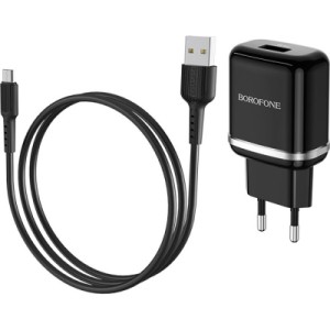 Зарядное устройство BOROFONE BA36A High Black (BA36AMB)