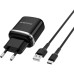 Зарядное устройство BOROFONE BA36A High speed single port QC3.0 charger set(Type-C) Black (BA36ACB)