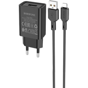 Зарядное устройство BOROFONE BA68A Black (BA68ALB)