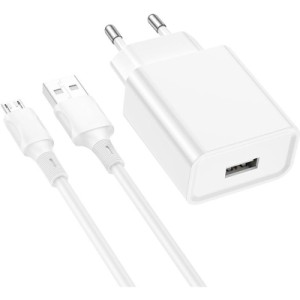 Зарядное устройство BOROFONE BA74A Aspirer charger set(Micro) White (BA74AMW)