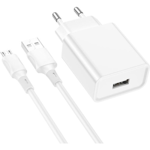 Зарядное устройство BOROFONE BA74A Aspirer charger set(Micro) White (BA74AMW)