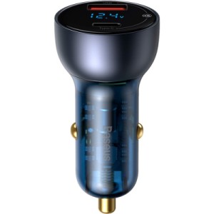 Зарядное устройство Baseus Particular Digital Display QC+PPS Car Charger 65W Cable(Type-C toType-C100W 1m) USB-A/Type-C Dar (TZCCKX-0G)