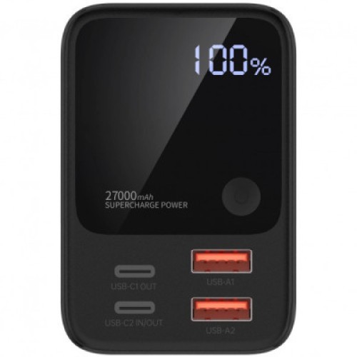 Батарея универсальная Choetech 27000mAh, PD/3.0/100W, USB-C*2/100+100W, USB-A*2/QC3.0/22.5W (B635-BK)