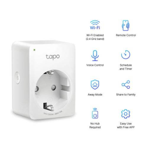 Умная розетка TP-Link Tapo P100 (2-pack) (Tapo P100(2-pack))