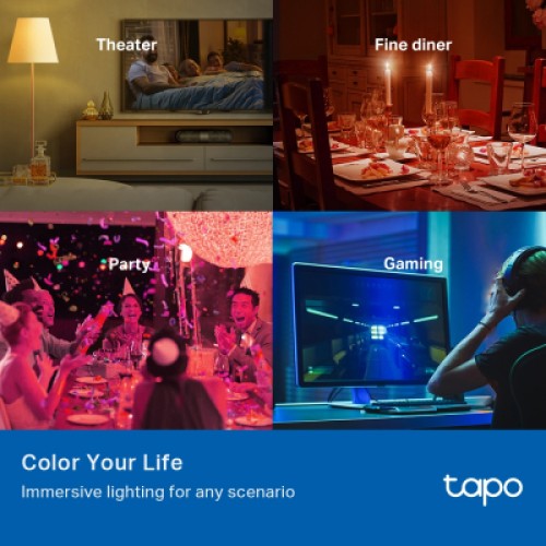 Розумна лампочка TP-Link Tapo L530E (4-Pack) (Tapo L530E(4-Pack))