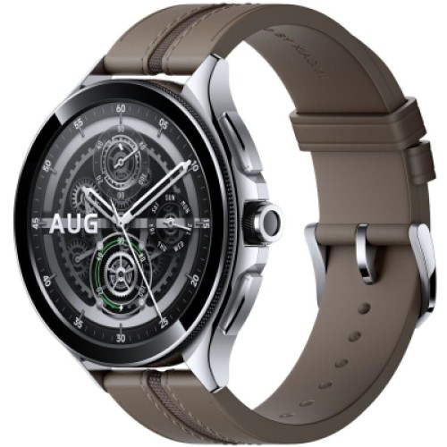 Смарт-часы Xiaomi Watch 2 Pro Bluetooth Silver Case with Brown Leather Strap (1006733)