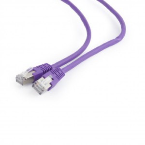 Патч-корд 0.5м FTP cat 6 CCA violet Cablexpert (PP6-0.5M/V)