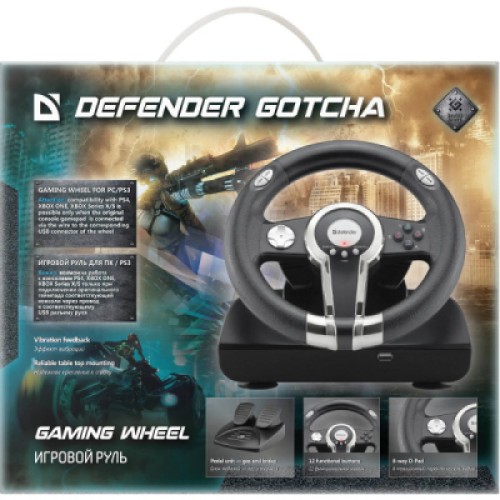 Руль Defender Gotcha PC/PS3/PS4 (64398)