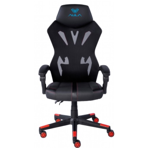 Кресло игровое Aula F010 Gaming Chair Black/Red (6948391286228)