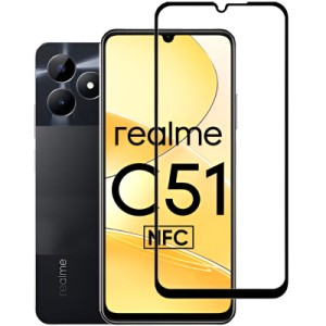 Стекло защитное BeCover Realme C51 Black (710301)