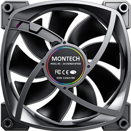 Кулер для корпуса MONTECH AX120 PWM BLACK