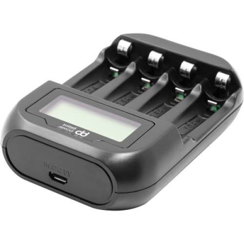 Зарядное устройство для аккумуляторов PowerPlant PP-UN4 (AA, AAA / input microUSB DC 5V/2A) (PP-UN4)
