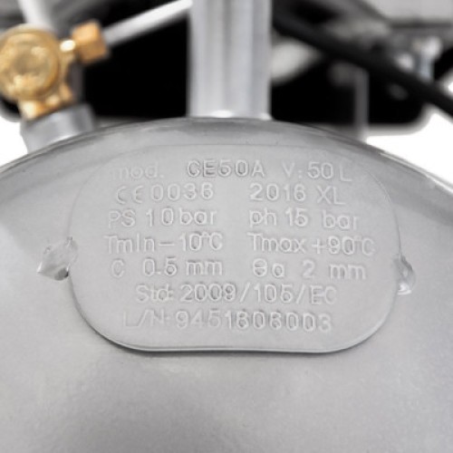 Компрессор Sigma двухцилиндровый 2.5кВт 455л/мин 10бар 50л (2 крана) (7043721)