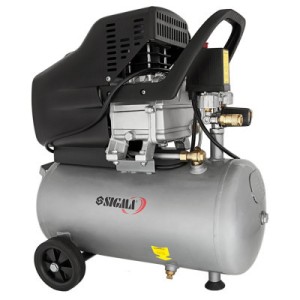 Компрессор Sigma одноцилиндровый 1.8кВт 230л/мин 8бар 24л (2 крана) (7043131)