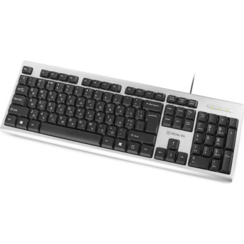 Клавиатура REAL-EL 507 Standard USB Silver